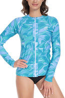 Axesea Long Sleeve Zip UPF 50 Rash Guard