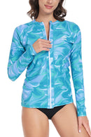 Axesea Long Sleeve Zip UPF 50 Rash Guard