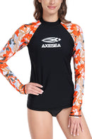 Axesea Long Sleeve UPF 50 Rash Guard Top