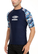 Axesea Team Short Sleeve UPF 50 Rash Guard——Feeling Nature