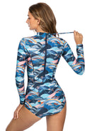 Axesea Long Sleeve One Piece Swimsuit——Feeling Nature