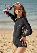 Classic Long Sleeve Zip UPF 50 Rash Guard Top