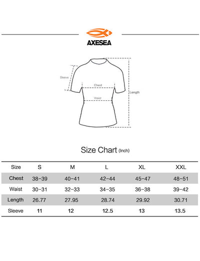 Axesea Team Short Sleeve UPF 50 Rash Guard——Feeling Nature